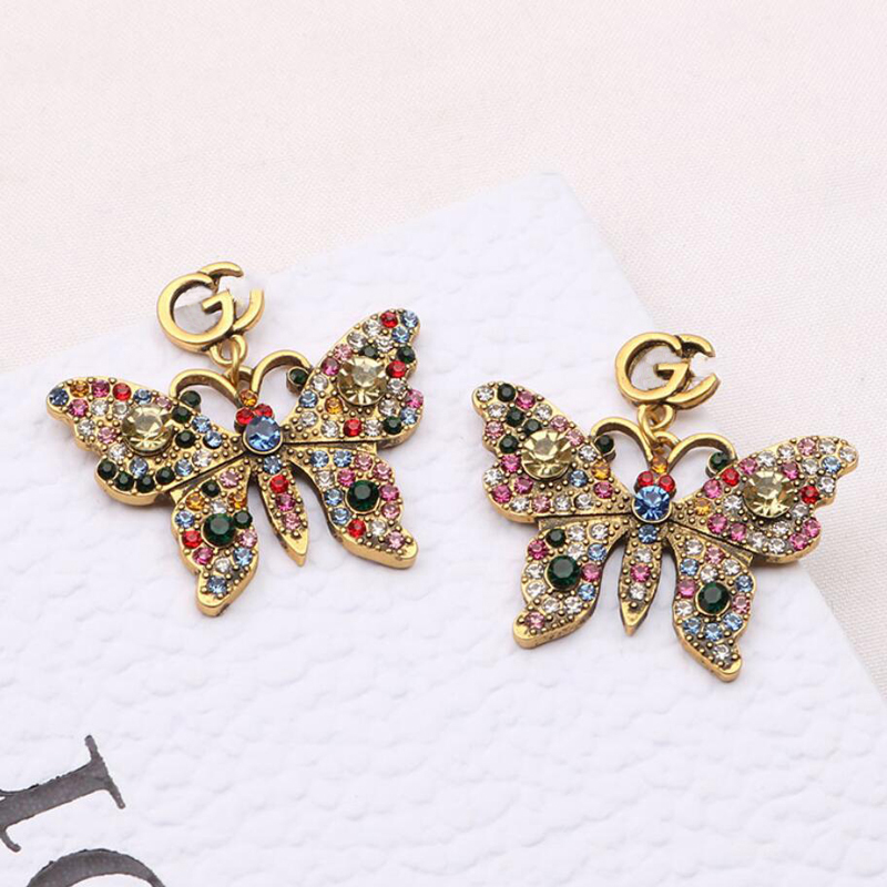 Luxury Brand Earrings Designers Letter Ear Stud 18K Gold Plated Crystal Butterfly Earring for Women Wedding Party Jewerlry Accessories ER0064
Luxury Brand Earrings Designers Letter Ear Stud 18K Gold Plated Crystal Butterfly Earring for Women Wedding Party Jewerlry Accessories ER0064