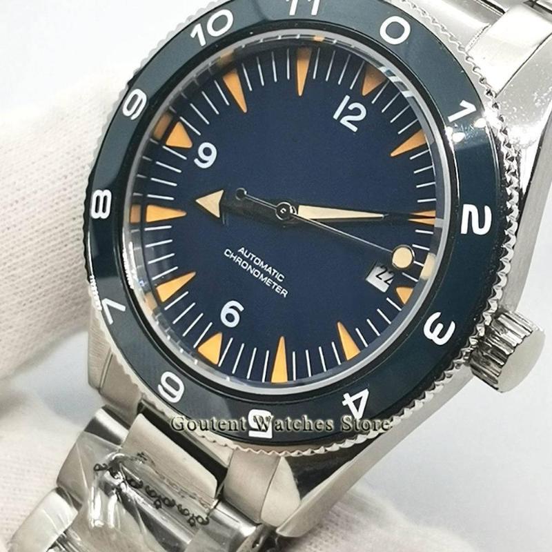 Wristwatches 41mm Top Sterile Automatic Mens Watches Blue Dial Ceramic Bezel Sapphire Waterproof Date Mechanical Wristwatch Gift, Corgeut logo
Wristwatches 41mm Top Sterile Automatic Mens Watches Blue Dial Ceramic Bezel Sapphire Waterproof Date Mechanical Wristwatch Gift, Corgeut logo