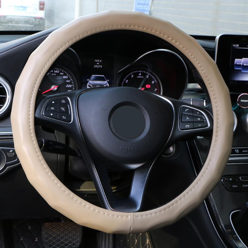 Steering Wheel Covers Cowhide Leather Car Cover Seasons Universal Protection ,15 Inch/37-38CM
Steering Wheel Covers Cowhide Leather Car Cover Seasons Universal Protection ,15 Inch/37-38CM