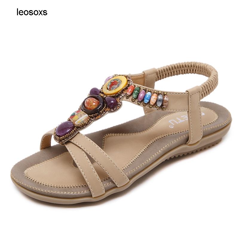 Sandals Summer Shoes For Women2021 National Style Women's Bohemian Beach Beaded Large Flat, Black
Sandals Summer Shoes For Women2021 National Style Women's Bohemian Beach Beaded Large Flat, Black