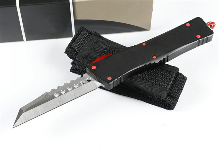 UT Automatic Knife Hellhound Tanto KNIVES Double action tactical KNIFEs UTX85 with 6061-T6 aluminum handle EDC Pocket Tools
UT Automatic Knife Hellhound Tanto KNIVES Double action tactical KNIFEs UTX85 with 6061-T6 aluminum handle EDC Pocket Tools