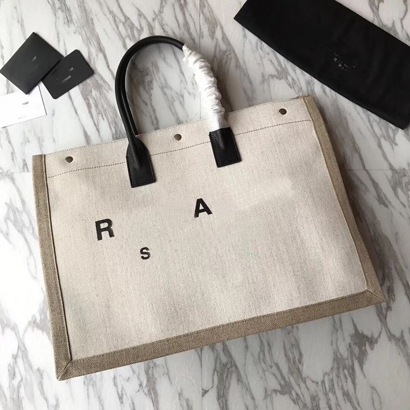 Women handbags Rive Gauche Tote Bag Loulou Tote Large Capacity Designer Handbags Canvas Tote high quality fashion linen Large Beach Bags Luxury Designer Travel Bag, Beige+brown handle
Women handbags Rive Gauche Tote Bag Loulou Tote Large Capacity Designer Handbags Canvas Tote high quality fashion linen Large Beach Bags Luxury Designer Travel Bag, Beige+brown handle