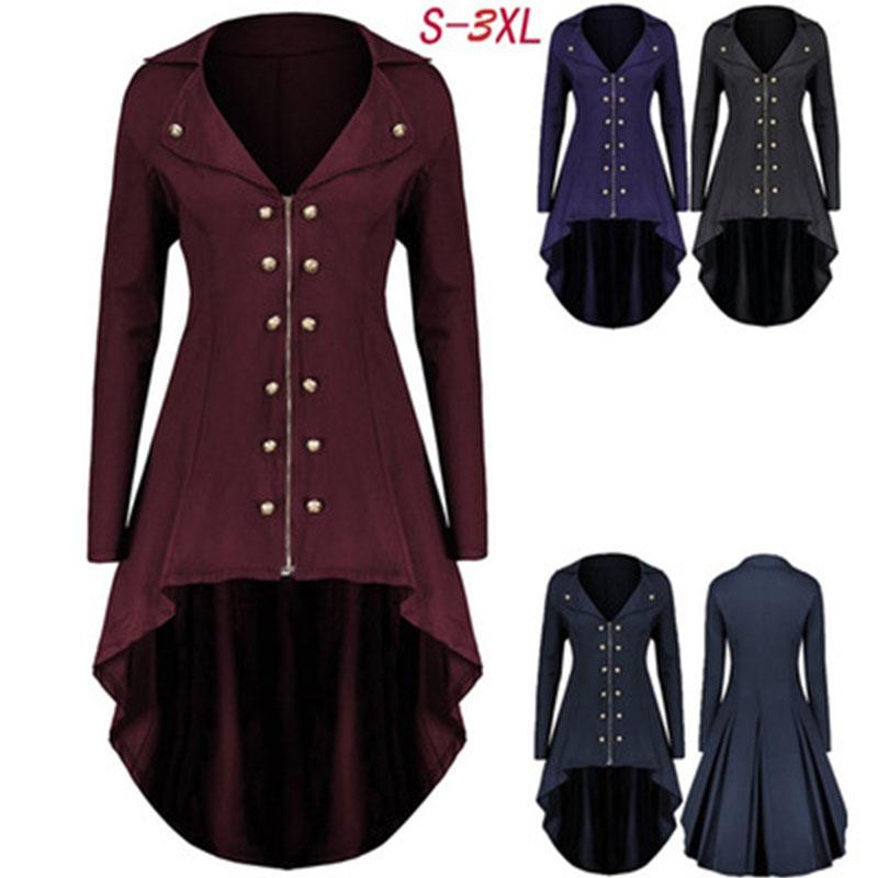 Women' Trench Coats Women Vintage Slim Long Formal Party Autumn Style Elegant Double-breasted Swallow High Low Tail Jacket For Ladies 3XL, Purple
Women' Trench Coats Women Vintage Slim Long Formal Party Autumn Style Elegant Double-breasted Swallow High Low Tail Jacket For Ladies 3XL, Purple