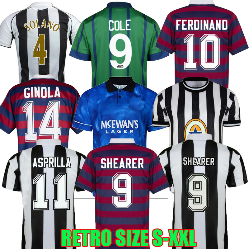 94 95 96 97 98 99 05 06 SHEARER Retro SOCCER jerseys ROSSI HAMANN Ginola PINAS 1984 1995 1997 1999 COLE Asprilla Ferdinand UNITED OWEN class, Black;yellow
94 95 96 97 98 99 05 06 SHEARER Retro SOCCER jerseys ROSSI HAMANN Ginola PINAS 1984 1995 1997 1999 COLE Asprilla Ferdinand UNITED OWEN class, Black;yellow