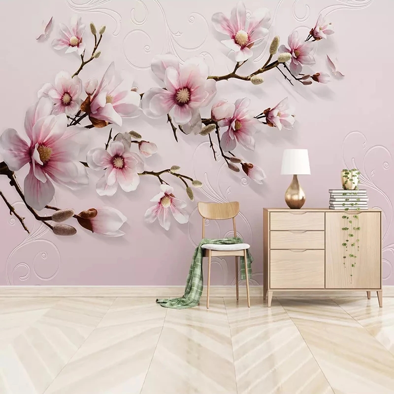 Custom Any Size Murals Modern 3D Embossed Flowers Pink Lily Painting Living Room TV Sofa Bedroom
Custom Any Size Murals Modern 3D Embossed Flowers Pink Lily Painting Living Room TV Sofa Bedroom