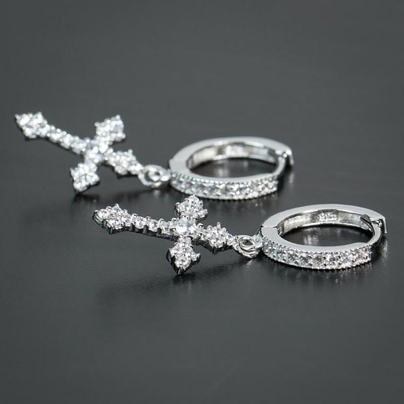 Hoop & Huggie Stylish Arrow Cross-shape Drop Earrings For Women/Men Dazzling Crystal Zirconia Hip Hop Party Female/Male Fashion, Golden;silver
Hoop & Huggie Stylish Arrow Cross-shape Drop Earrings For Women/Men Dazzling Crystal Zirconia Hip Hop Party Female/Male Fashion, Golden;silver