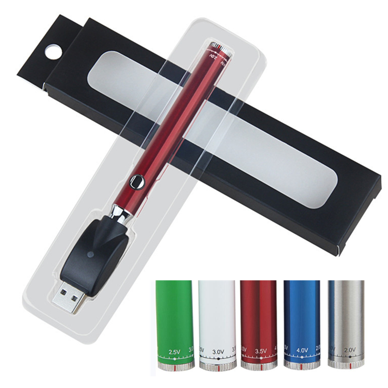 MOQ 10Pcs Slim Battery 350mAh Bottom Twist 2.0-4.0V Preheat VV Cartridge California Vape Blister Pen for 510 Thread Carts
MOQ 10Pcs Slim Battery 350mAh Bottom Twist 2.0-4.0V Preheat VV Cartridge California Vape Blister Pen for 510 Thread Carts