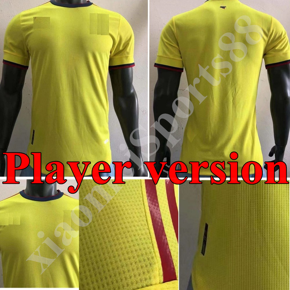 20 21 Columbia Soccer Jersey Player version Rodriguez Camiseta maillot de foot 2021 Home away 10 JAMES FALCAO 11 CUADRADO football Shirt Uniform, Black;yellow
20 21 Columbia Soccer Jersey Player version Rodriguez Camiseta maillot de foot 2021 Home away 10 JAMES FALCAO 11 CUADRADO football Shirt Uniform, Black;yellow