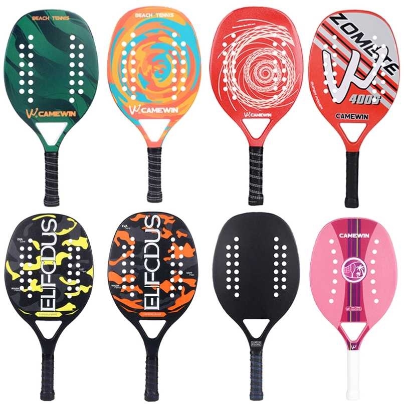 High Quality Carbon and Glass Fiber Beach Tennis Racket Soft Face Racquet with Protective Bag Cover 220105
High Quality Carbon and Glass Fiber Beach Tennis Racket Soft Face Racquet with Protective Bag Cover 220105