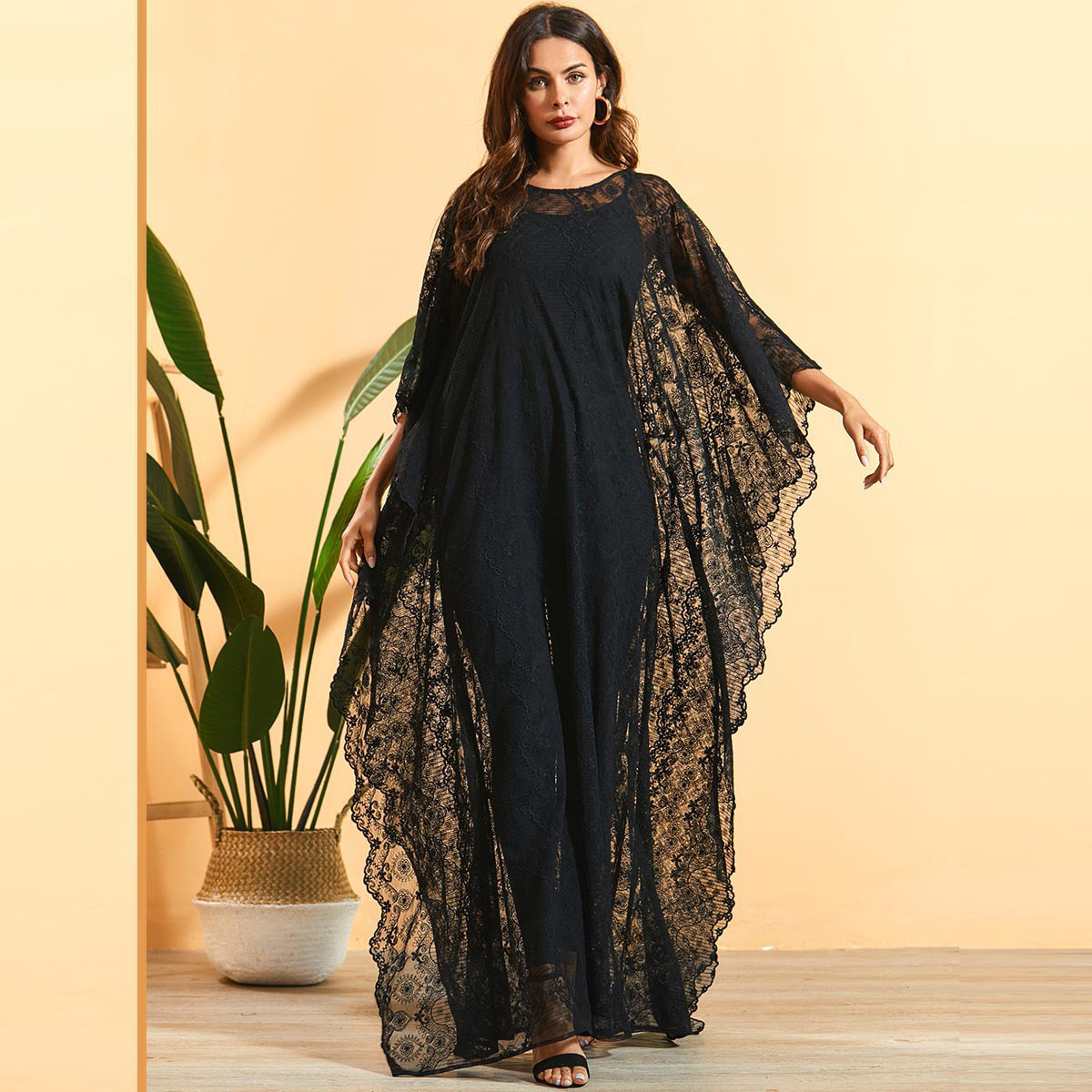 Turkey Muslim Women Lace Abaya Without Inside Dress Ramadan Maxi Islamic Clothing Eid Musulman Hijab Moroccan Kaftan Robe
Turkey Muslim Women Lace Abaya Without Inside Dress Ramadan Maxi Islamic Clothing Eid Musulman Hijab Moroccan Kaftan Robe