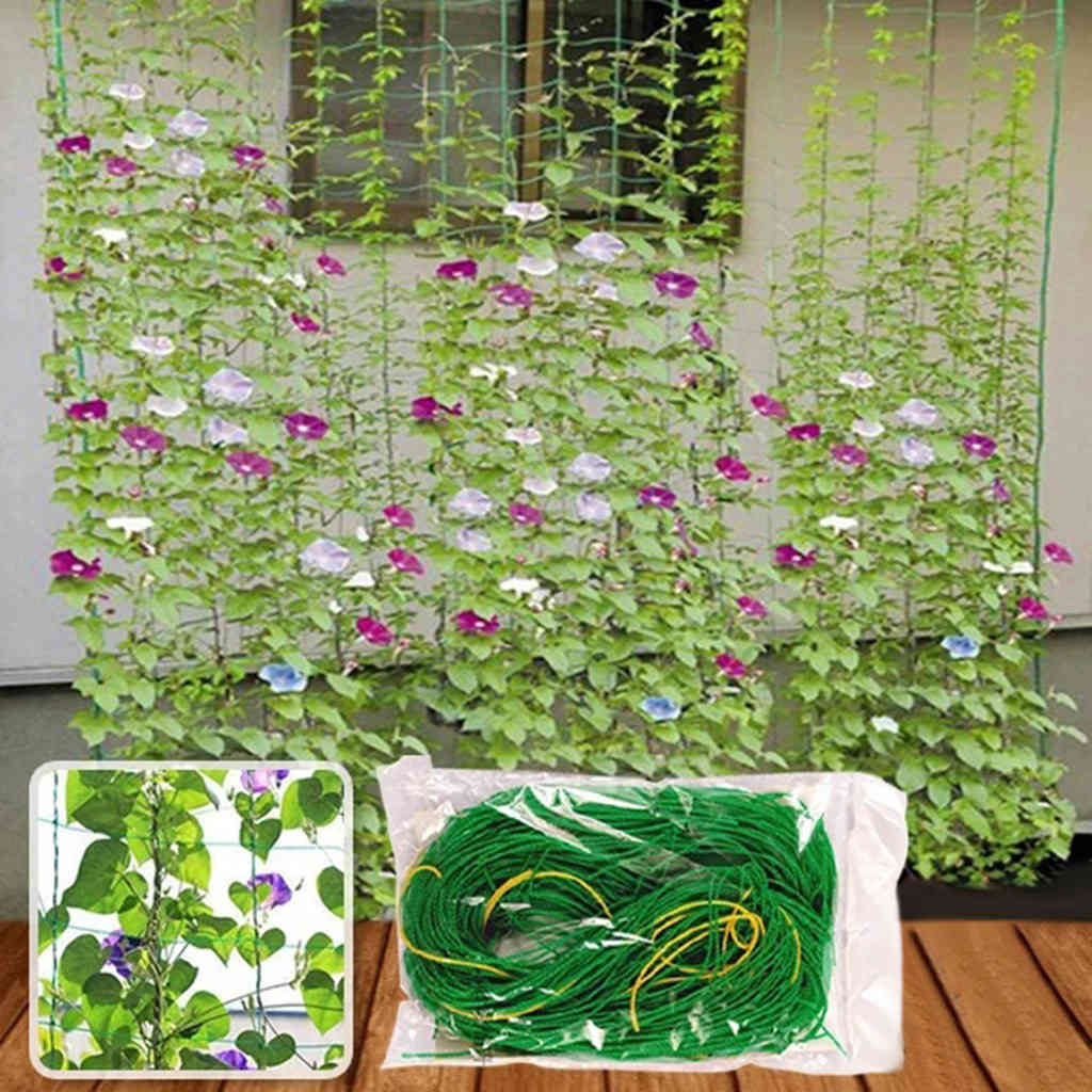 Vegetable fruit flower vine climbing plants net garden cucumber chess garden network, plant trellis garden tool