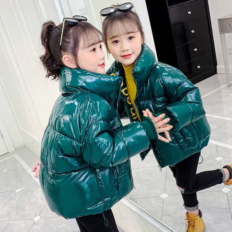 Child Winter Jacket Clothes Girl Thicken Warm Waterproof Coat Hooded Short Down Cotton Coats for Kids Outerwear Parka Clothing G1023, Green 
Child Winter Jacket Clothes Girl Thicken Warm Waterproof Coat Hooded Short Down Cotton Coats for Kids Outerwear Parka Clothing G1023, Green