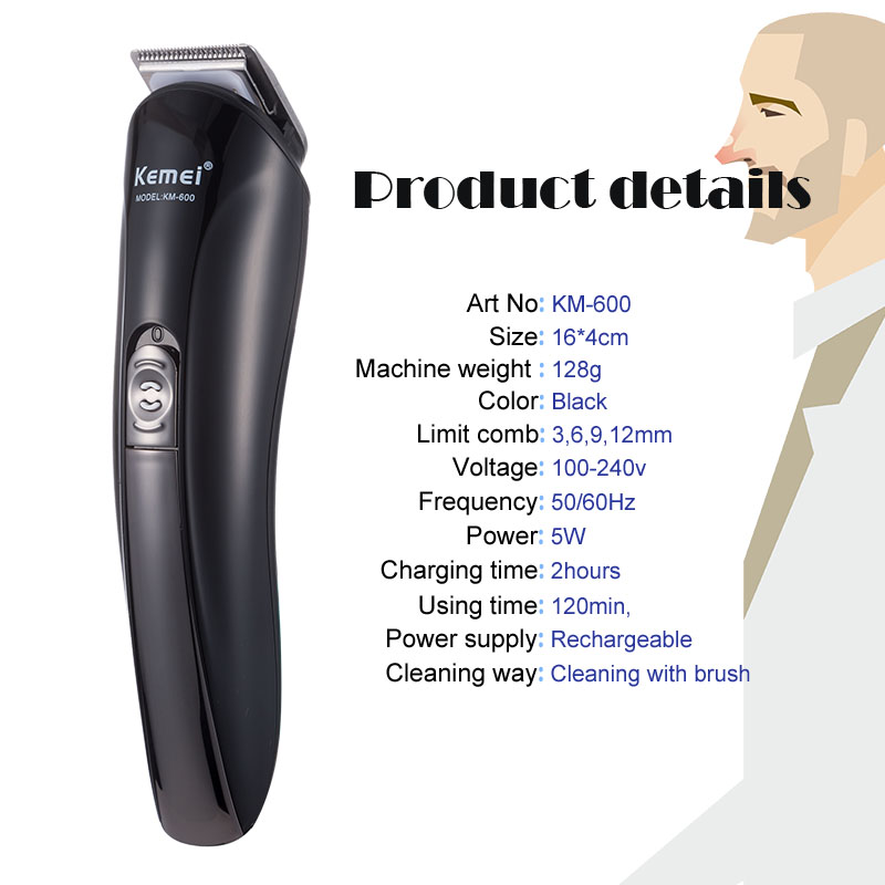 Kemei Hair Clipper Barber Hair Trimmer Electric Clipper Razor Shaver Beard Trimmer Men Shaving Machine Cutting Nose Trimmer
Kemei Hair Clipper Barber Hair Trimmer Electric Clipper Razor Shaver Beard Trimmer Men Shaving Machine Cutting Nose Trimmer