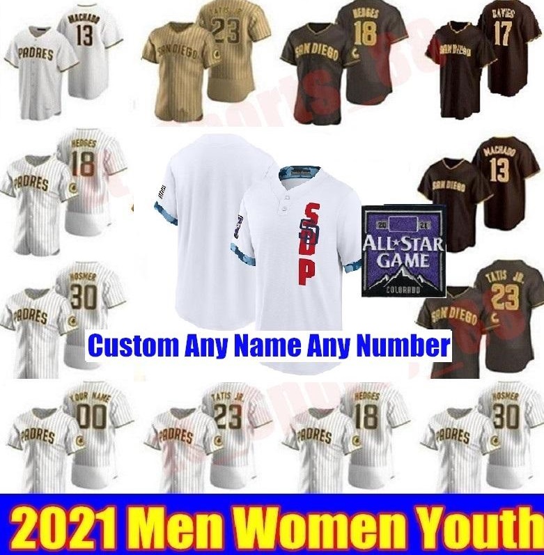 Men Women youth 2021 All-Star Game Baseball Jerseys Fernando Tatis Jr Manny Machado Tony Gwynn Eric Hosmer Brown Is Back Jersey, As shown in illustration
Men Women youth 2021 All-Star Game Baseball Jerseys Fernando Tatis Jr Manny Machado Tony Gwynn Eric Hosmer Brown Is Back Jersey, As shown in illustration