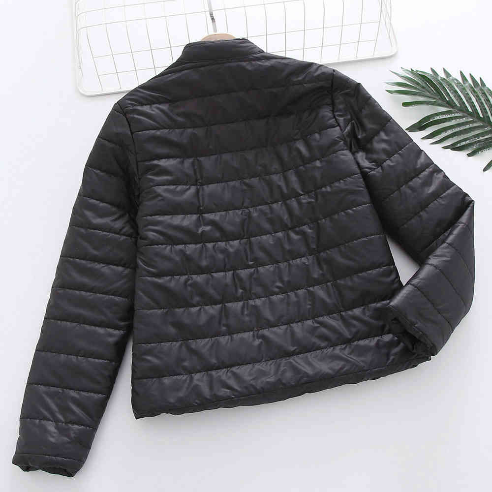 Women Cotton Padded Warm Jacket Oversized Coat Winter Short Down Outwear Plus Size S-3XL 210428