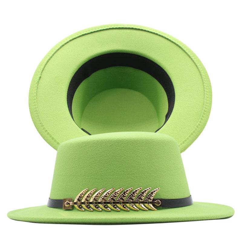 Wide Brim Hats Solid Color Imitation Woolen Hat Women Felt Fedoras Winter Men Simple Flat Metal Leaf Top Bucket, Blue;gray
Wide Brim Hats Solid Color Imitation Woolen Hat Women Felt Fedoras Winter Men Simple Flat Metal Leaf Top Bucket, Blue;gray