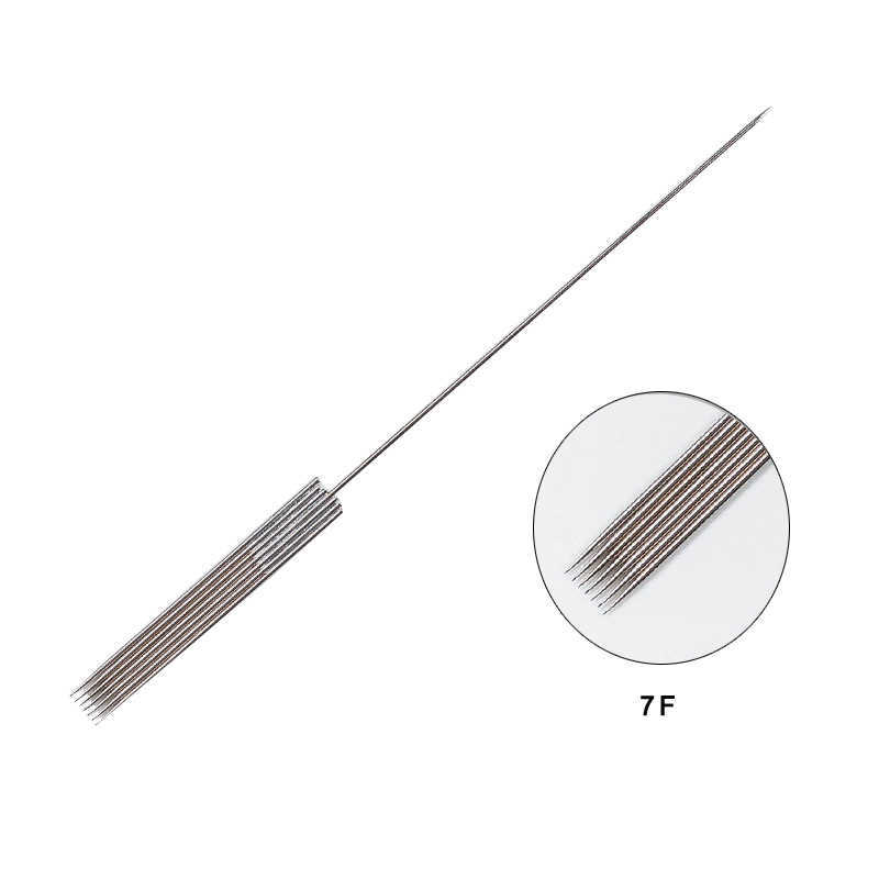 Disposable tattoo needles 1R 3RL 3RS 5RL 5RS 3F 5F 7F agujas microblading permanent makeup machine needle 0.35x50mm maquiagem 3D 210608