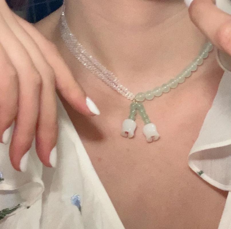 Pendant Necklaces Bohemian Crystal Bead FashionJade Necklace Women's Gift Accessories Jewelry 2021
Pendant Necklaces Bohemian Crystal Bead FashionJade Necklace Women's Gift Accessories Jewelry 2021