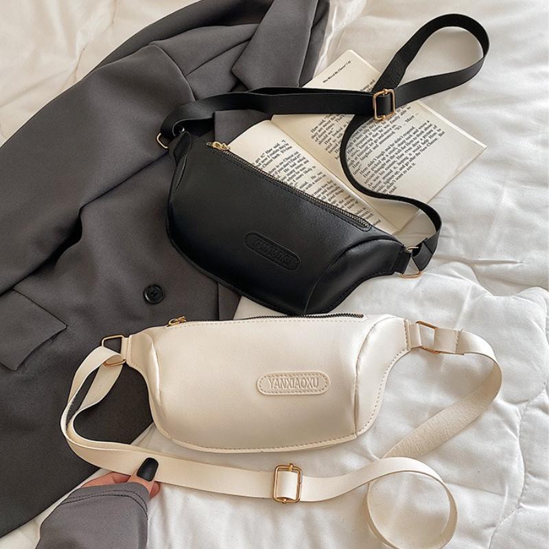 Waist Bags Women's Bag 2021 Trend Bananas Shoulder Pure Color Leather Designer Chest Belt Female Handbag Shopper Small Purse
Waist Bags Women's Bag 2021 Trend Bananas Shoulder Pure Color Leather Designer Chest Belt Female Handbag Shopper Small Purse