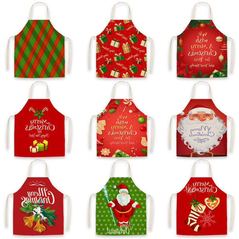 Christmas Santa Claus Apron Linen Print Xmas Tree Elk Aprons Home Baking Restaurant Cooking Pinafore Creative Kitchen Tools ZXFTL1236
Christmas Santa Claus Apron Linen Print Xmas Tree Elk Aprons Home Baking Restaurant Cooking Pinafore Creative Kitchen Tools ZXFTL1236
