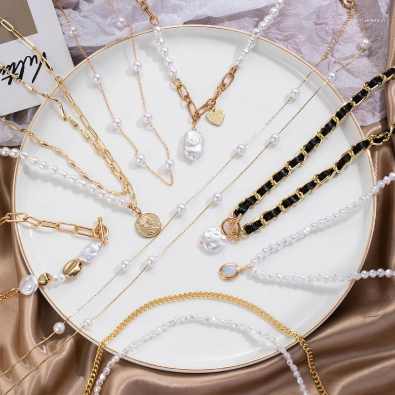 Chains DAXI Vintage Pearl Choker Necklace For Women Fashion Summer White Imitation Necklaces 2021 Trend Elegant Wedding Jewelry
Chains DAXI Vintage Pearl Choker Necklace For Women Fashion Summer White Imitation Necklaces 2021 Trend Elegant Wedding Jewelry