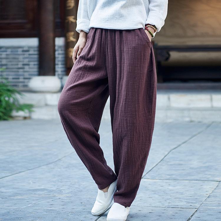 Women's Pants & Capris Women Summer Autumn Solid Color Elastic Waist Harem Ladies Loose Cotton Linen Trousers Female 2021, Black
Women's Pants & Capris Women Summer Autumn Solid Color Elastic Waist Harem Ladies Loose Cotton Linen Trousers Female 2021, Black