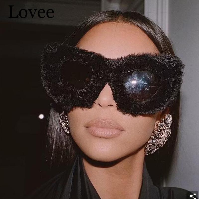 Sunglasses Fuzzy Cat Eye Women Black Brand Designer Oversized Sun Glasses Female Funny Party Eyewear Fashion Accessories
Sunglasses Fuzzy Cat Eye Women Black Brand Designer Oversized Sun Glasses Female Funny Party Eyewear Fashion Accessories