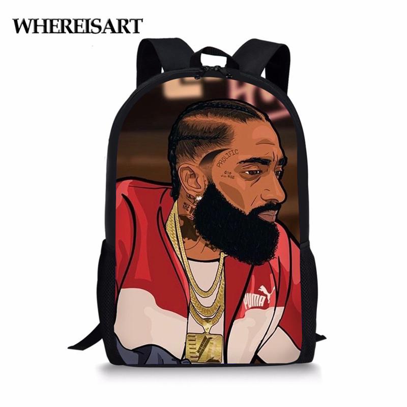 School Bags WHEREISART Bag For College Boys Girls Big Bookbag Nipsey Hussle Printed Women Travel Rucksack Student Mochila
School Bags WHEREISART Bag For College Boys Girls Big Bookbag Nipsey Hussle Printed Women Travel Rucksack Student Mochila