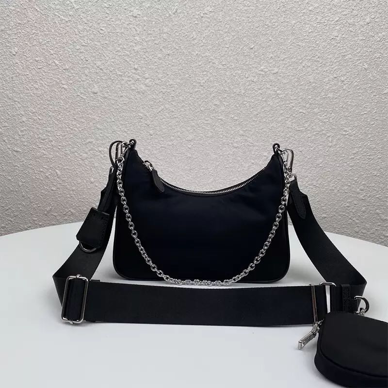 Fashion Female Shoulder Bags Quality Three Piece Set Purse 2021 Women Casual Designer Handbags Ladies Cross Body Messenger Nylon Bag
Fashion Female Shoulder Bags Quality Three Piece Set Purse 2021 Women Casual Designer Handbags Ladies Cross Body Messenger Nylon Bag