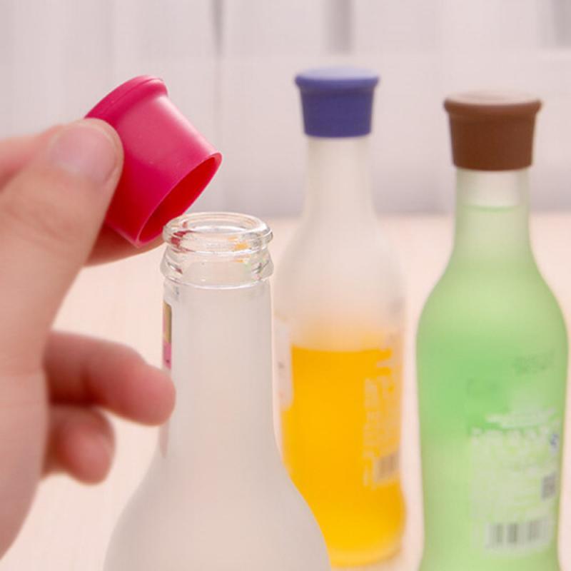Silicone Wine Bottle Caps Stopper Leak Free Wine Bottle Cap Fresh Keeping Sealers Beer Beverage Closures Bar Accessories