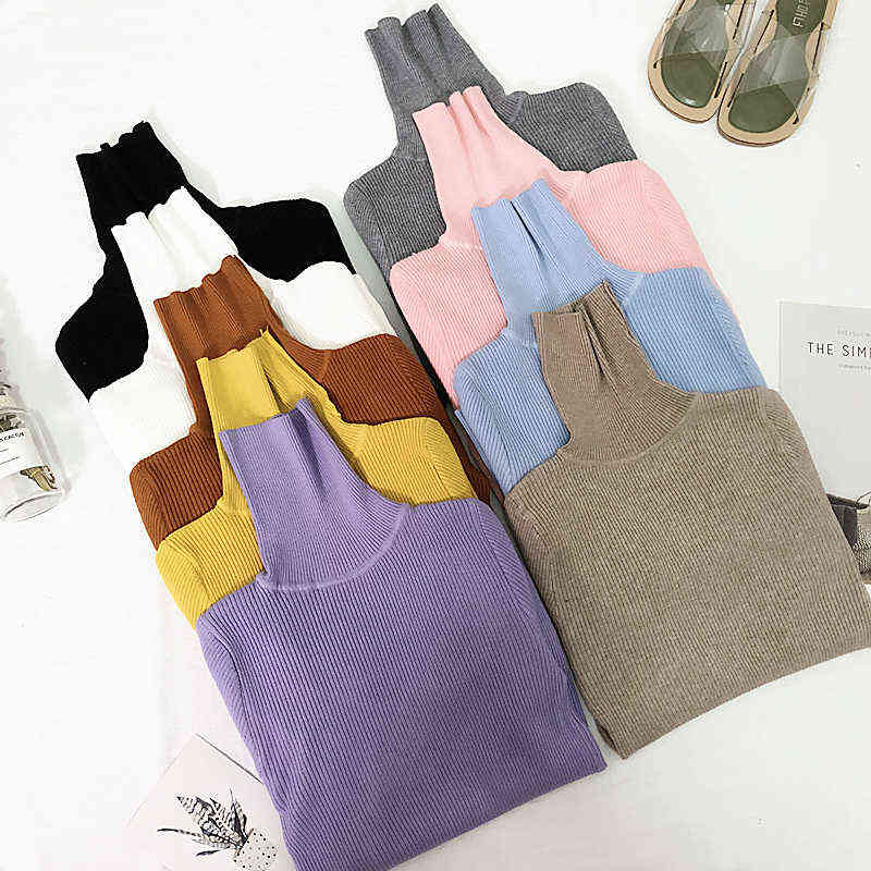 Womens Sweaters Winter Tops Turtleneck Sweater Women Thin Pullover Jumper Knitted Sweater Pull Femme Hiver Truien Dames 211109