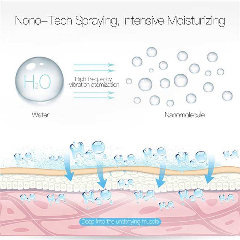 USB Portable Nano Mist Sprayer Facial Body Nebulizer Steamer Moisturizing Skin Care Mini Face Spray Beauty Tools Wholesale