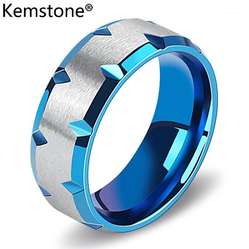 Kemstone Stainless Steel Blue Sliver Color Stylish Men Ring Jewelry Gift Band Rings, Silver
Kemstone Stainless Steel Blue Sliver Color Stylish Men Ring Jewelry Gift Band Rings, Silver