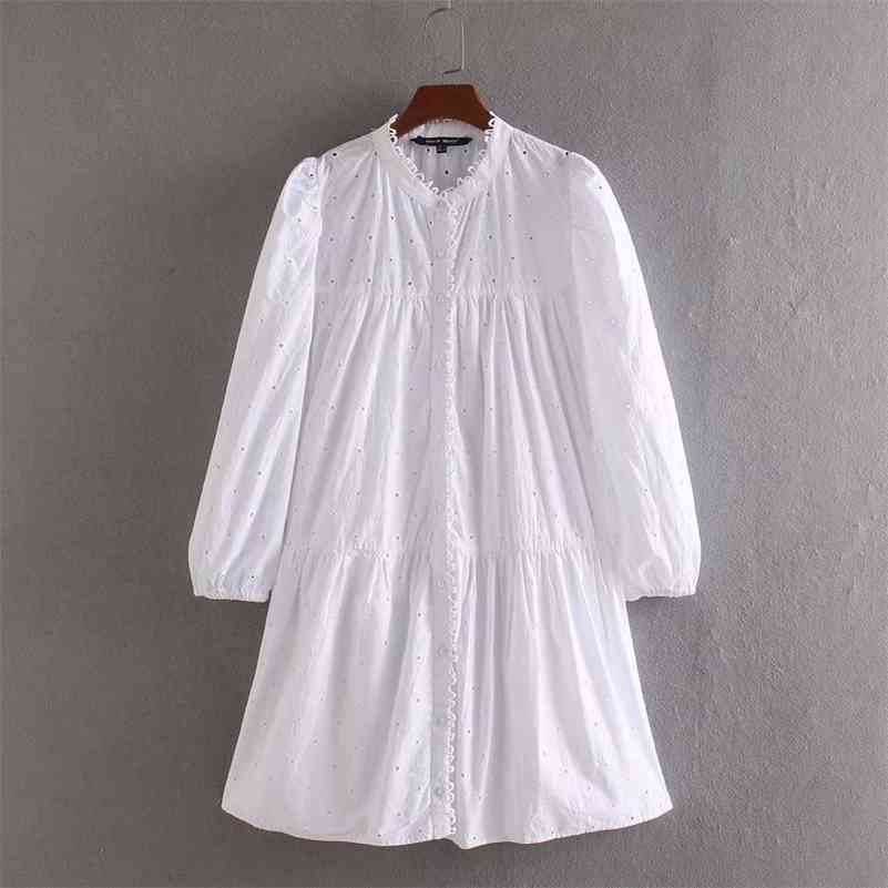 women elegant hollow out embroidery casual white shirtdress female long sleeve lace edge vestidos chic mini dresses DS3435 210603, As pic ds3435cc
women elegant hollow out embroidery casual white shirtdress female long sleeve lace edge vestidos chic mini dresses DS3435 210603, As pic ds3435cc