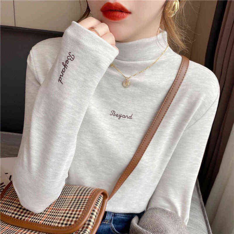 women's sweaters soft waxy half high collar bottoming shirt women's 2021 autumn and winter long sleeve t-shirt plush thickened de, White;black
women's sweaters soft waxy half high collar bottoming shirt women's 2021 autumn and winter long sleeve t-shirt plush thickened de, White;black