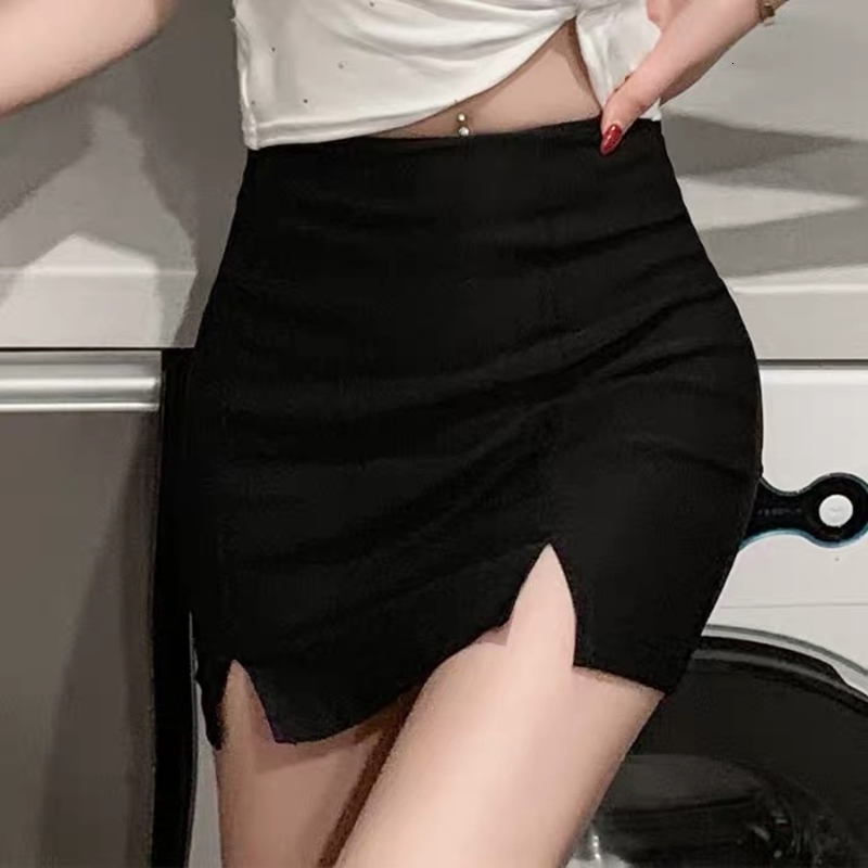Black summer high female waist Short retro crack hip bag thin line mini skirt all-match clothing
Black summer high female waist Short retro crack hip bag thin line mini skirt all-match clothing
