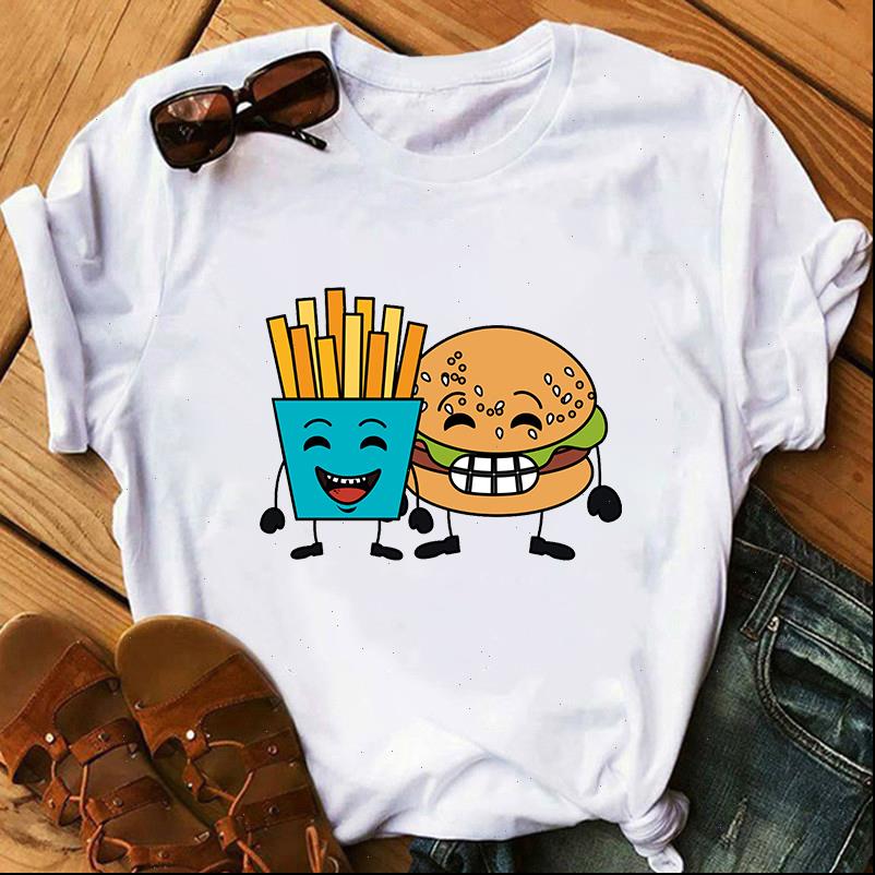 Fries Women Tops And Hamburgers Loose Female T Shirt Kawaii O Neck Short Sleeve shirts Girls Tees Graphic 90s Tshirt, White
Fries Women Tops And Hamburgers Loose Female T Shirt Kawaii O Neck Short Sleeve shirts Girls Tees Graphic 90s Tshirt, White