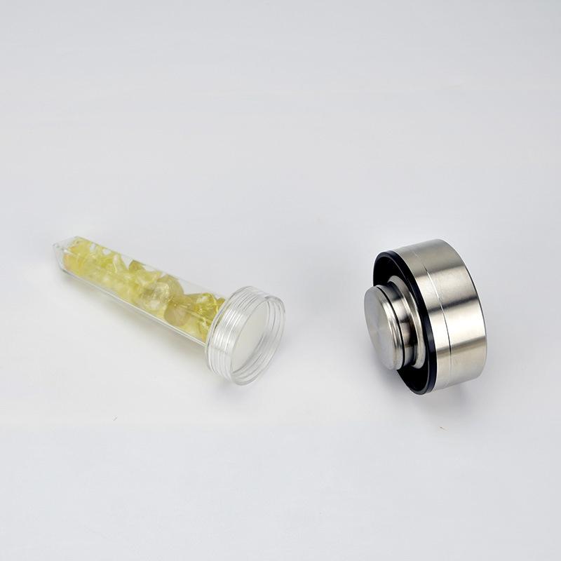 New Natural Quartz Gem Glass Water Bottle Direct Drinking Glass Crystal Cup 8 Styles transport