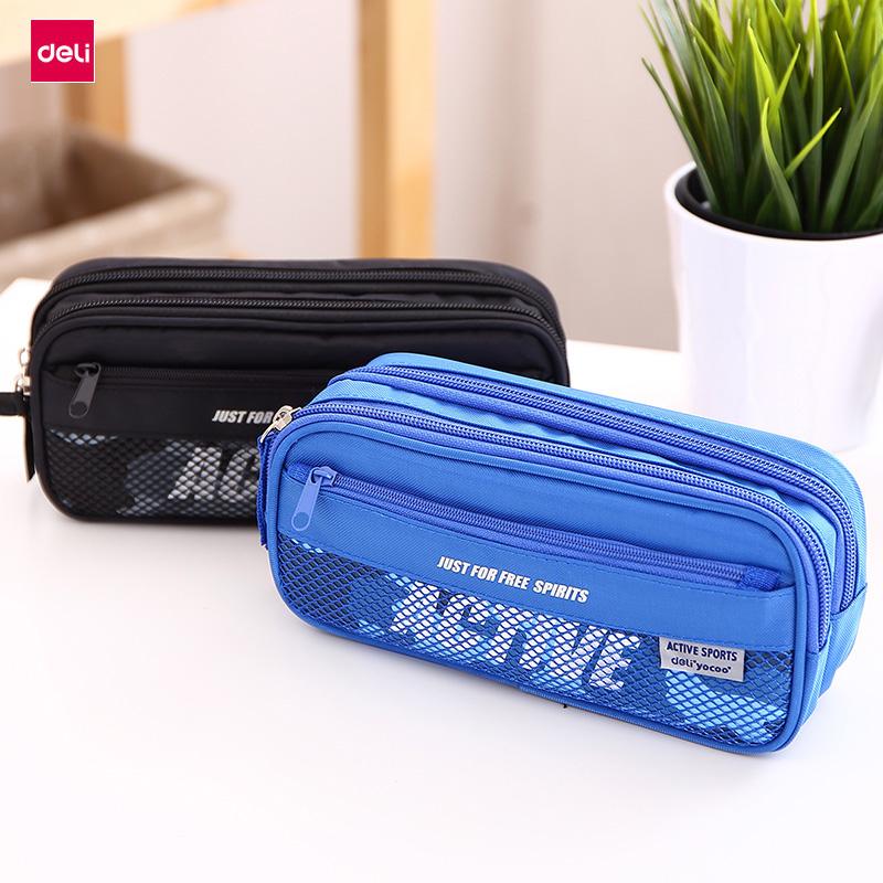 Deli 3074 Pencil Case Advanced Canvas Bag Blue/black Office & School Student Stationery Bags
Deli 3074 Pencil Case Advanced Canvas Bag Blue/black Office & School Student Stationery Bags