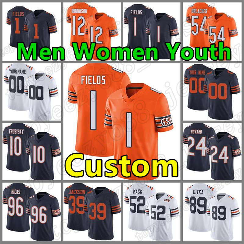 1 Justin Fields Custom Chicagos Men Bear Football Jerseys 52 Khalil Mack 13 Marquise Goodwin Women Allen Robinson II Cole Kmet Youth Mike 14, Black;red
1 Justin Fields Custom Chicagos Men Bear Football Jerseys 52 Khalil Mack 13 Marquise Goodwin Women Allen Robinson II Cole Kmet Youth Mike 14, Black;red
