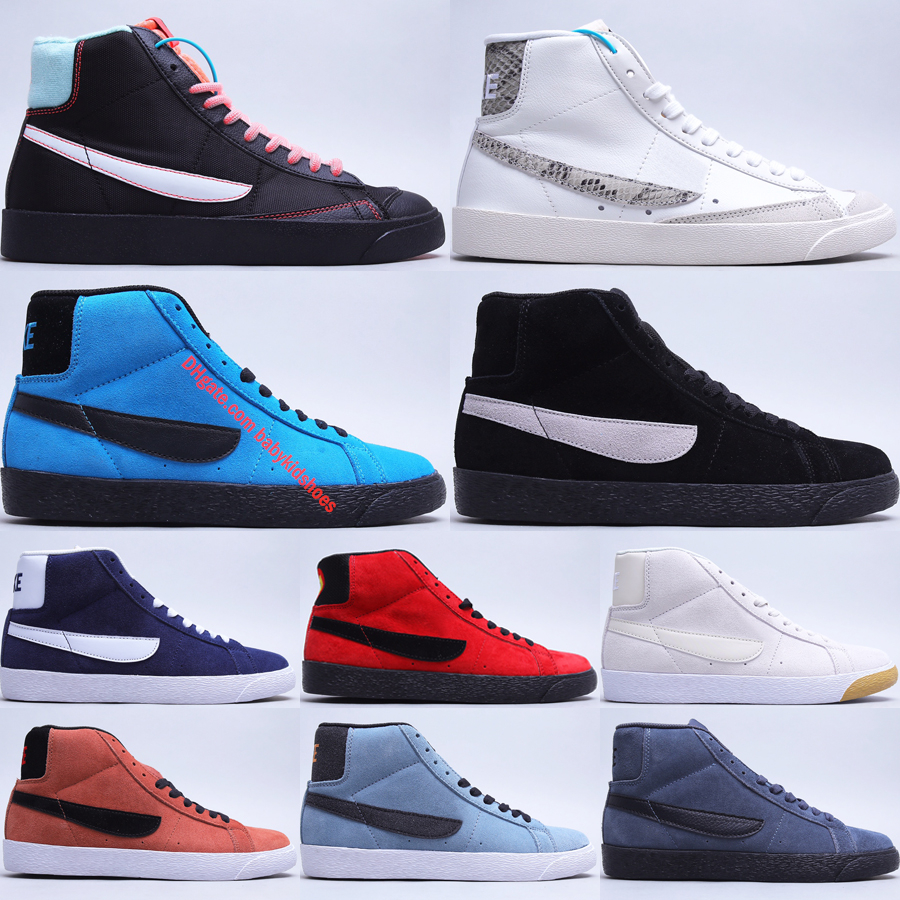 Top Blazers Mid 77 Vintage Casual Shoes Black Atomic Pink Snakeskin Dust Suede Midnight Navy Baltic Blue Youth Mens Womens Outdoor Sneakers, #09 midnight navy black
Top Blazers Mid 77 Vintage Casual Shoes Black Atomic Pink Snakeskin Dust Suede Midnight Navy Baltic Blue Youth Mens Womens Outdoor Sneakers, #09 midnight navy black