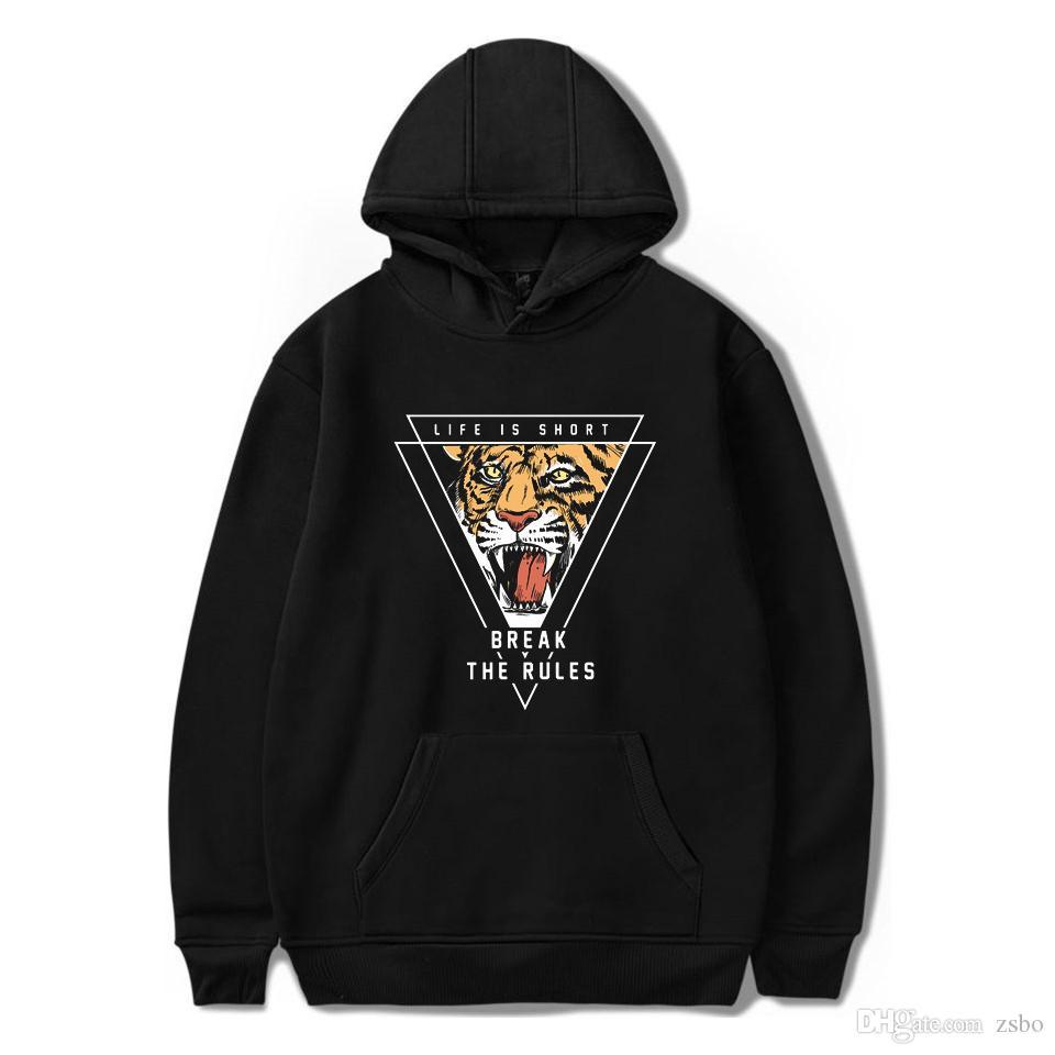 Men' Hoodies & Sweatshirts women designer clothes Halloween Hot Selling Inverted triangle tiger Printed Round-neck Guard Clothes, Black
Men' Hoodies & Sweatshirts women designer clothes Halloween Hot Selling Inverted triangle tiger Printed Round-neck Guard Clothes, Black