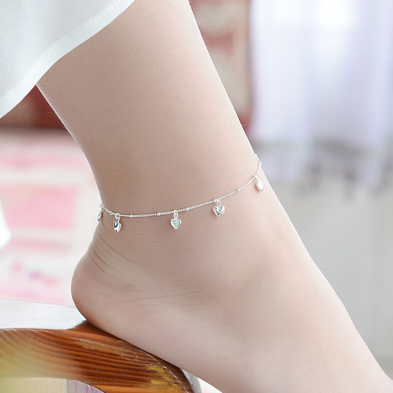Fashion Female Lovely Heart Charm Bracelet For Women 925 Sterling Silver Birthday Gifts Jewelry 210507