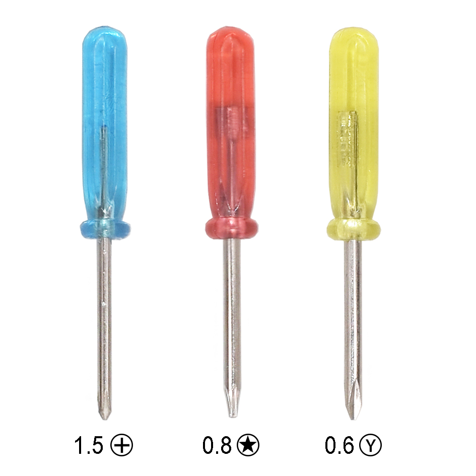 Blue 45mm Mini Screwdrivers 1.5 Phillips 2.0Phillips PH00 PH000 0.6 Y 0.8 Pentalobe Flathead 2.0 Slotted Screw driver Straight Screwdriver
Blue 45mm Mini Screwdrivers 1.5 Phillips 2.0Phillips PH00 PH000 0.6 Y 0.8 Pentalobe Flathead 2.0 Slotted Screw driver Straight Screwdriver