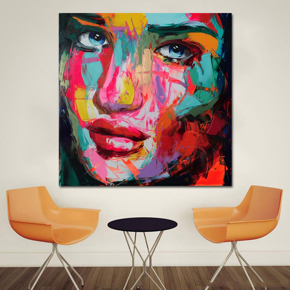 Oil Painting on Canvas Colorful Portrait print Paintings on canvas Modern Home Decoration Wall Art Picture Frameless
Oil Painting on Canvas Colorful Portrait print Paintings on canvas Modern Home Decoration Wall Art Picture Frameless