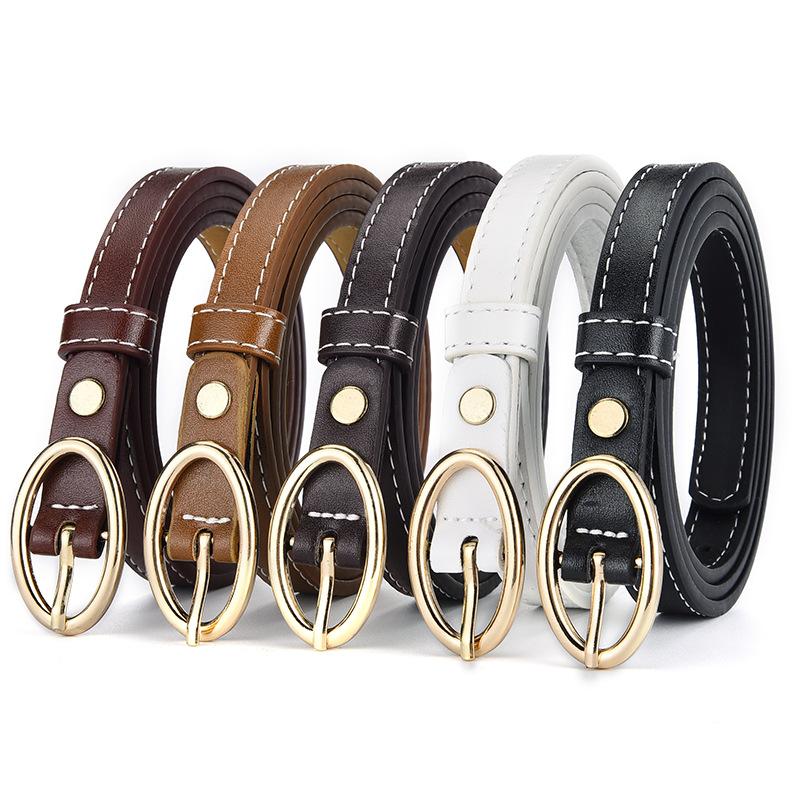 Belts 2021 Ladies Thin Belt Oval Pin Buckle Fashion All-match Jeans Everyday Comfortable Narrow Women, Black;brown
Belts 2021 Ladies Thin Belt Oval Pin Buckle Fashion All-match Jeans Everyday Comfortable Narrow Women, Black;brown