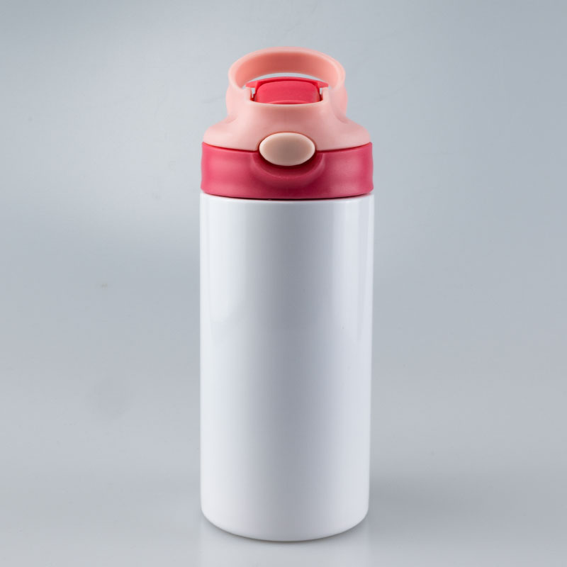 12oz Sublimation Straight Kids Tumbler Sippy cup Children Water Bottle Blank white Stainless Steel insulated student drinking cup 6 colors - view 6