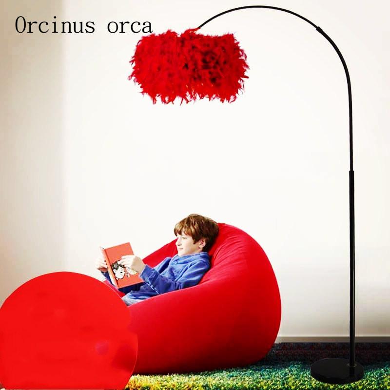 Nordic Creative Feather Floor Lamp Living Room Sofa Study Bedroom Bedside Modern Simple Vertical LED Lamps
Nordic Creative Feather Floor Lamp Living Room Sofa Study Bedroom Bedside Modern Simple Vertical LED Lamps