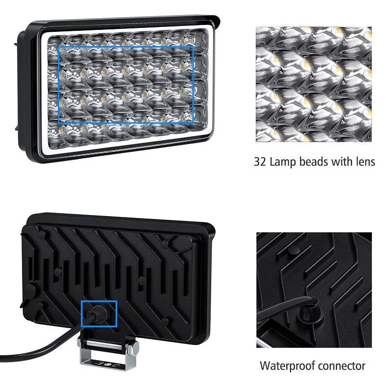 12-80V 32 lamp beads high-brighess reflector LED retrofit external lights