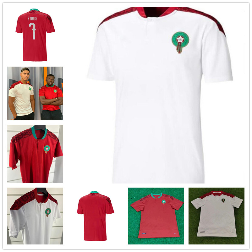 2021 Morocco soccer jerseys home away 20 21 maillot de foot Ziyech Boufal FAJR Munir Ait Bennasser Amrabat football shirts